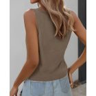 V-Neck Casual Sleeveless Top
