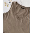 V-Neck Casual Sleeveless Top