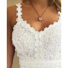 Floral Pattern Shirred Cami Top