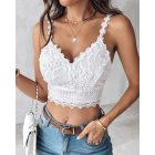 Floral Pattern Shirred Cami Top