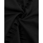 Floral Letter Print Ladder Cutout Tank Top