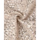 O-neck Long Sleeve Zip-up Sequin Coat