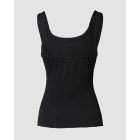 Round Neck Rhinestone Decor Skinny Tank Top