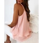 Pearls Decor Layered Cami Top