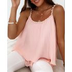 Pearls Decor Layered Cami Top