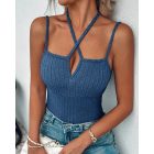 Tied Detail Ribbed Cami Top