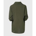 Roll Up Sleeve Casual Coat Open Front Lightweight Cardigan Top