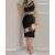 Rhinestone Sheer Mesh Bandeau Slim Fit Sleeveless Sexy Bodycon