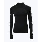 Beaded Decor Cutout Long Sleeve Top