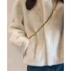 Womens High Neck Open Front Long Sleeve Faux Fur Crop Coat Soft Winter Warm Jacket Outerwear