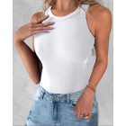 3-Pack Knit Round Neck Thick Strap Racerback Tank Tops