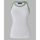 3-Pack Contrast Binding Basic Slim Knit Ribbed Racerback Tank Top