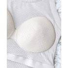 ChicMe Built-in Bra 2 Piece Athletic Tank Tops for Women Ribbed Tank Top