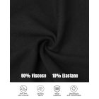 ChicMe Built-in Bra 2 Piece U-Neck Long Sleeve Athletic Tank Tops with Built-In Bras Ribbed Design Casual Pack Top