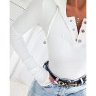 Hooded Long Sleeve Button Front Hoodie Casual Sweatshirt