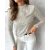 Mock Neck Hollow-out Back Allover Sequin Long Sleeve Top Partywear Blouse