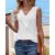 V-Neck Sleeveless Ruched Tank Casual Slim Fit Top