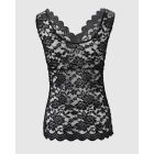 V-Neck Embroidery Lace Tank Top