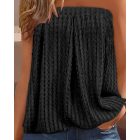 Ruched Bandeau Textured Tank Top