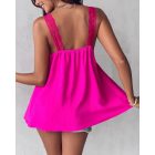 V-Neck Contrast Lace Tank Top