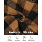 Plaid Pattern Button Down Shirts Long Sleeve Shackets Casual Blouse Top