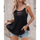 Buckled Ladder Cutout Tank Top
