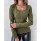 ChicMe Built-in Bra Ribbed Round Neck Tank Top