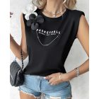 Floral Pattern Basketball Dribble Pass Shoot Print Tank Top