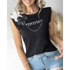 Floral Pattern Basketball Dribble Pass Shoot Print Tank Top