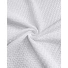 Striped Print Zipper Front Long Sleeve Top  Waffle Knit Loose Fitting Tunic Tops