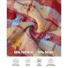 Colorblock Plaid Print Hooded Distressed Button Front Coat Shacket