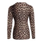 Cheetah Print V-neck Long Sleeve Top
