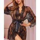 Crochet Lace Tied Detail Robe