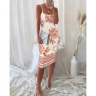 Tie Dye Print Bodycon Dress