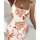 Tie Dye Print Bodycon Dress