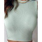 3 Piece Crewneck Racerback Ribbed Tank Tops Summer Basic Sleeveless Slim Fit Rib-knit Crop Tops